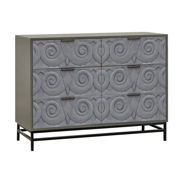 Dakota Fields Palladium 6 Drawer 47.5'' W Double Dresser Wayfair